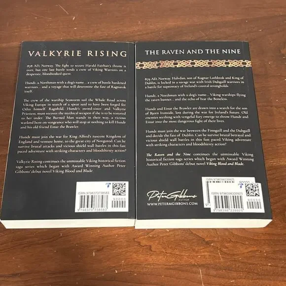 Valkyrie Rising The Raven & The 9 Viking Blood and Blade Saga Peter Gibbons Lot - Picture 4 of 8